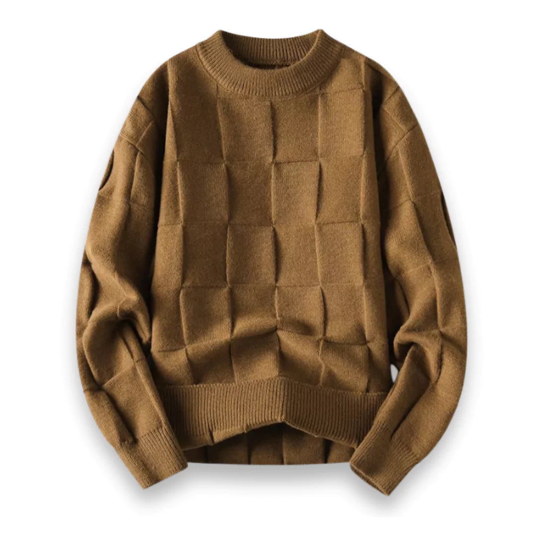 Alessandro – Herresweater med Klassisk Ternemønster