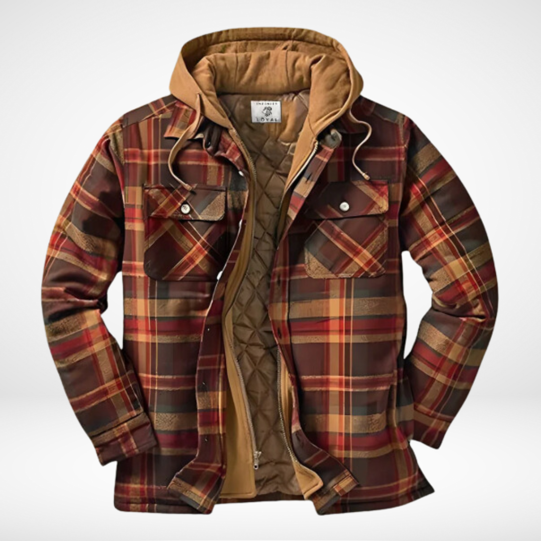LucaVitale Flannel Plaid Shirt Jakke Til Mænd