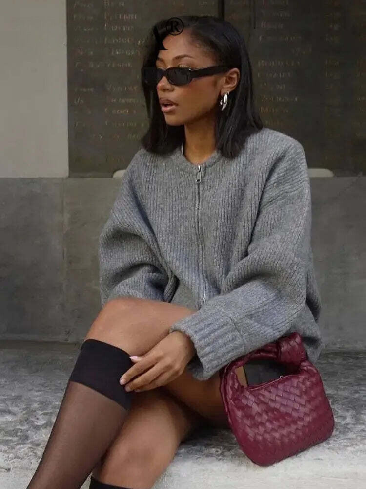 CarmeloVerducci Vintage Style Sweater Jakke til kvinder