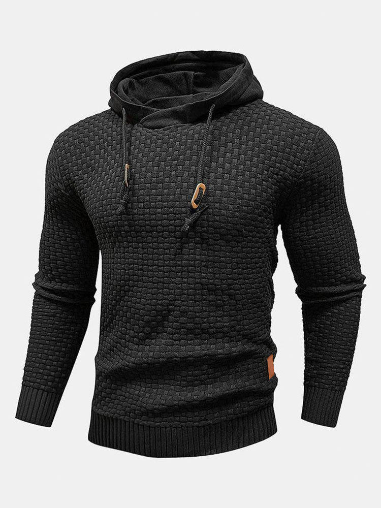 EttoreFilo strikket hættetrøje til mænd