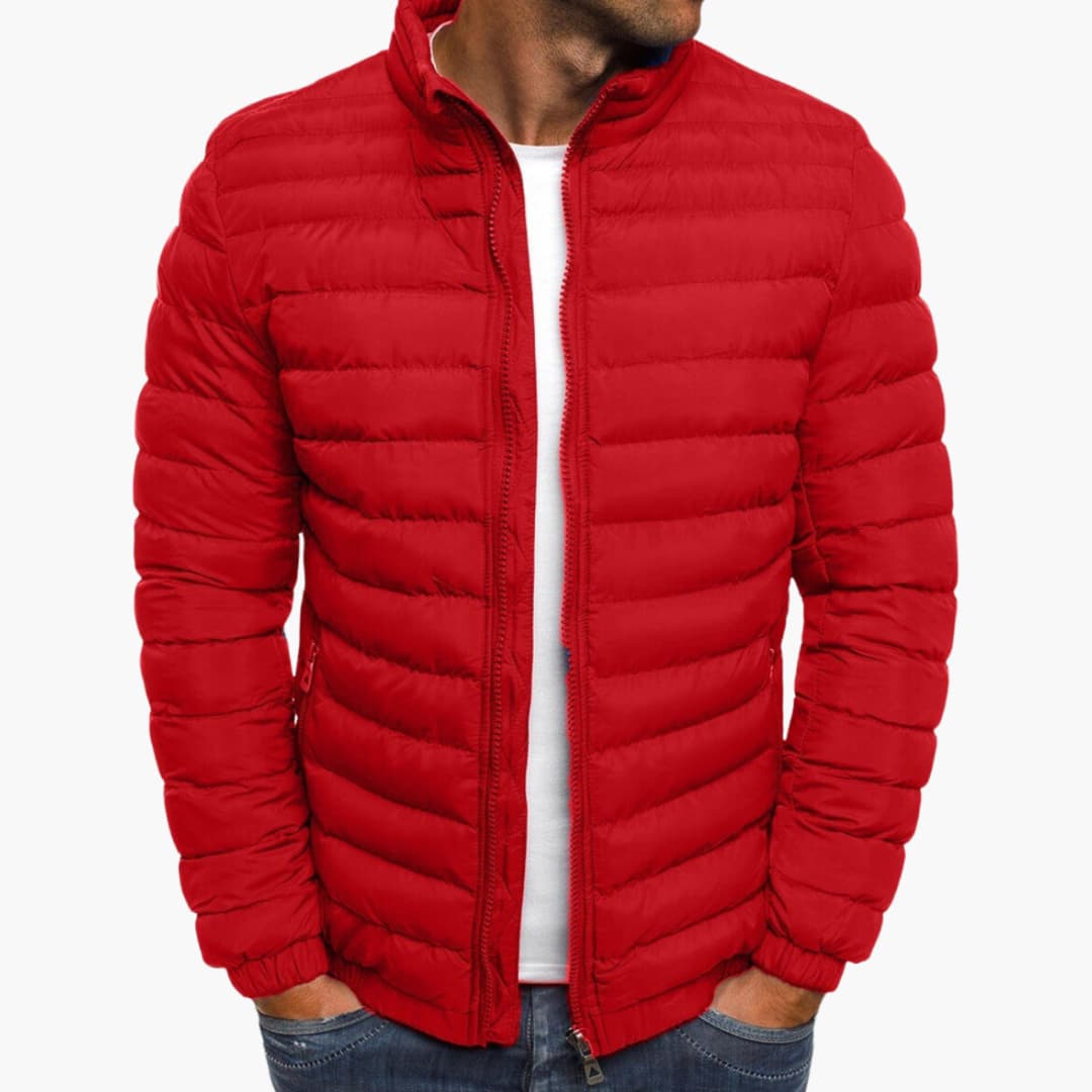Lorenzo – Varm og Let Herrejakke med Quiltet Design