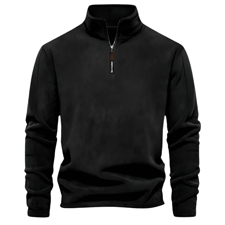 Lorenzo – Herre Fleece Pullover med Lynlås