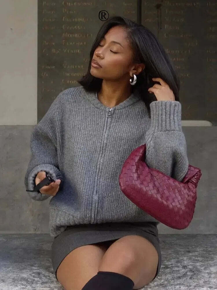 CarmeloVerducci Vintage Style Sweater Jakke til kvinder