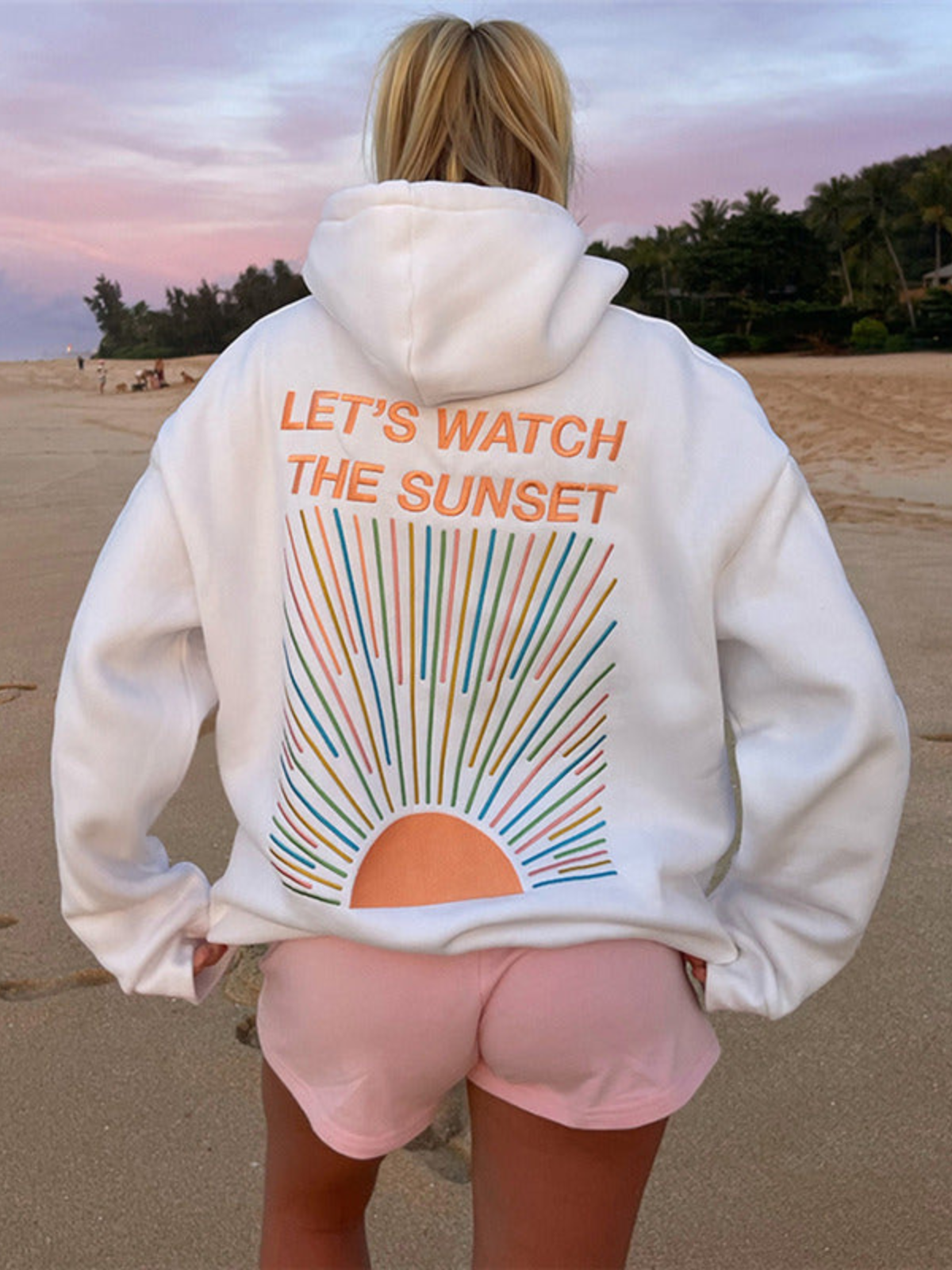 Aurora – Dame Hoodie med Solnedgangsinspiration