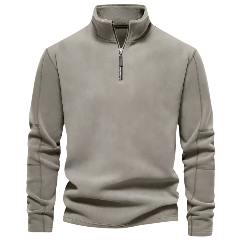Lorenzo – Herre Fleece Pullover med Lynlås