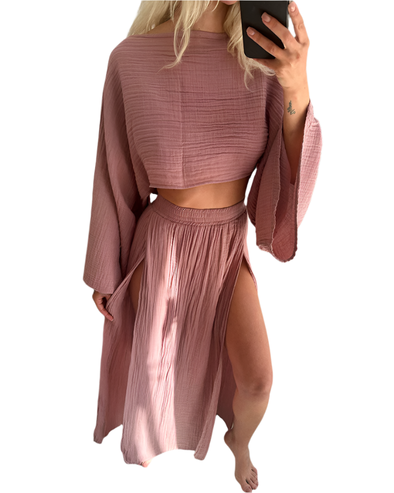 Elena – Boho-Chic Kvinders Bomuldssæt