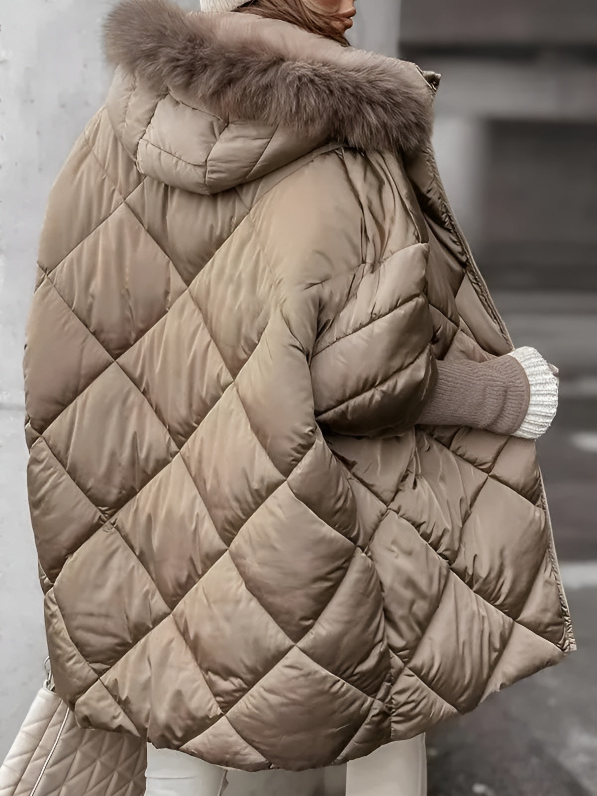 Isabella – Diamantmønstret Vinter Hoodie Sæt til Kvinder
