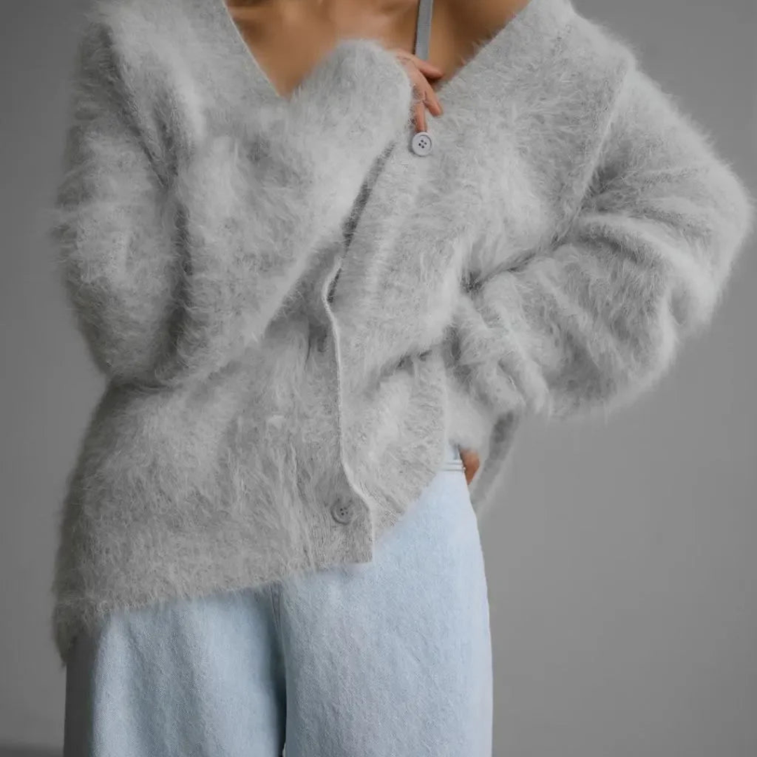 SofiaRomani Lang, blød, stilfuld sweater