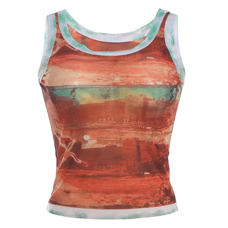 Amara – Dame Tanktop med Farveforløb