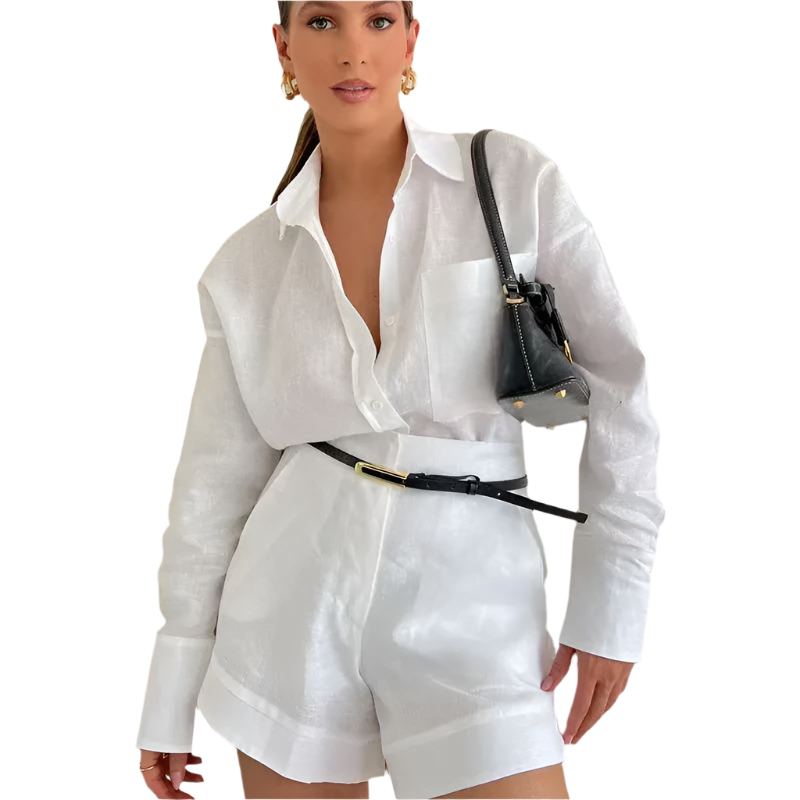 Claudia – Løstsiddende Kvinders To-Delte Sommer Sæt