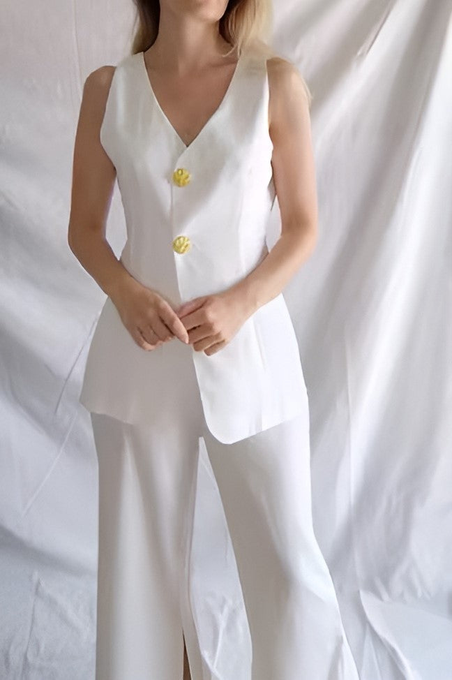 Elena – Tidløst Gråt Blazersæt til Kvinder