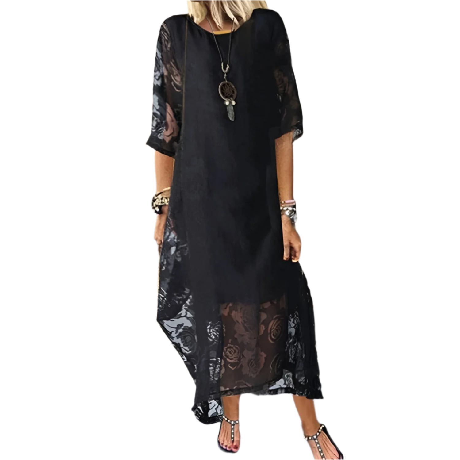 Isabella – Let og Luftig Sommerkjole til Kvinder i Midi-længde