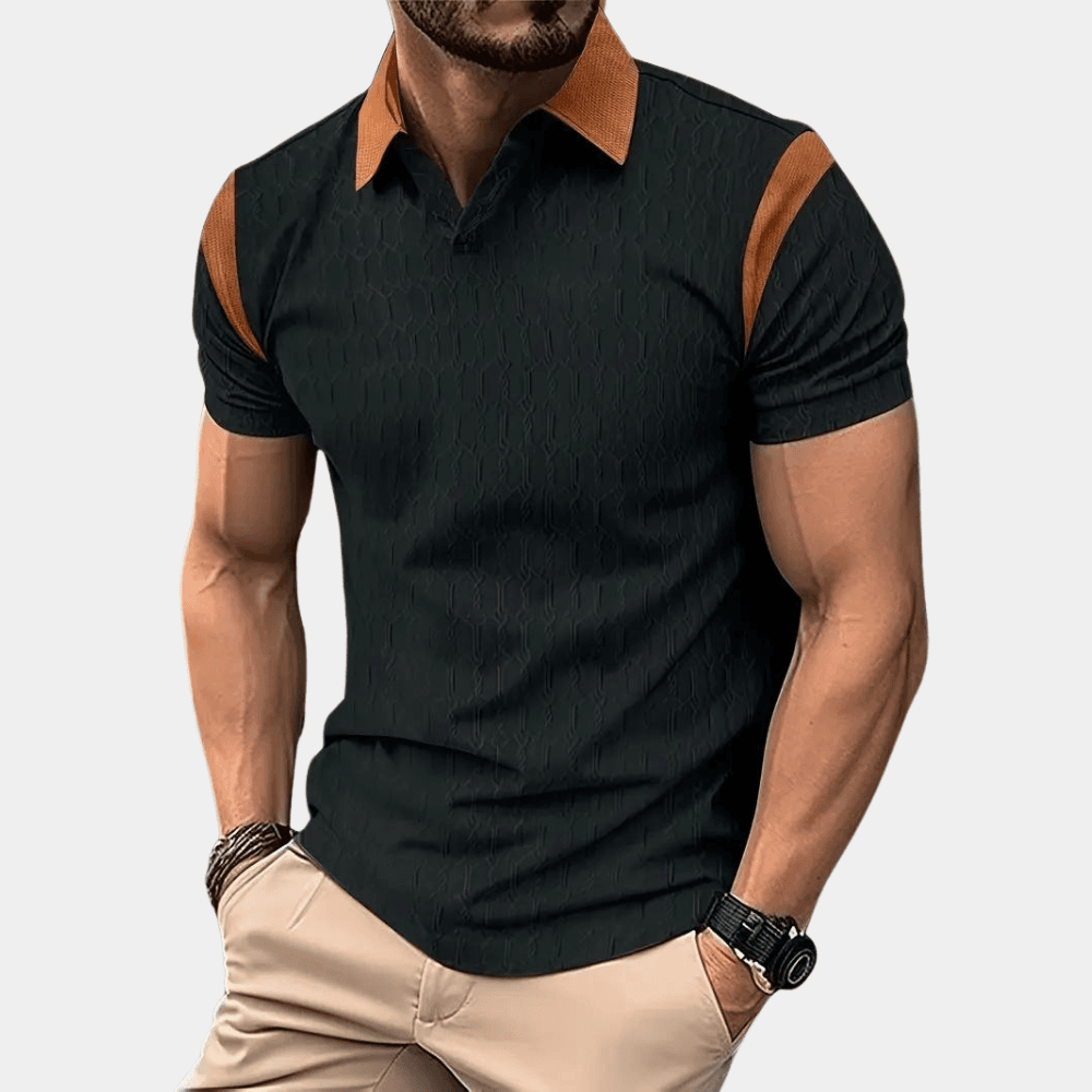 Marcello – Mønstret Herre Poloshirt til Hverdag og Pænere Brug