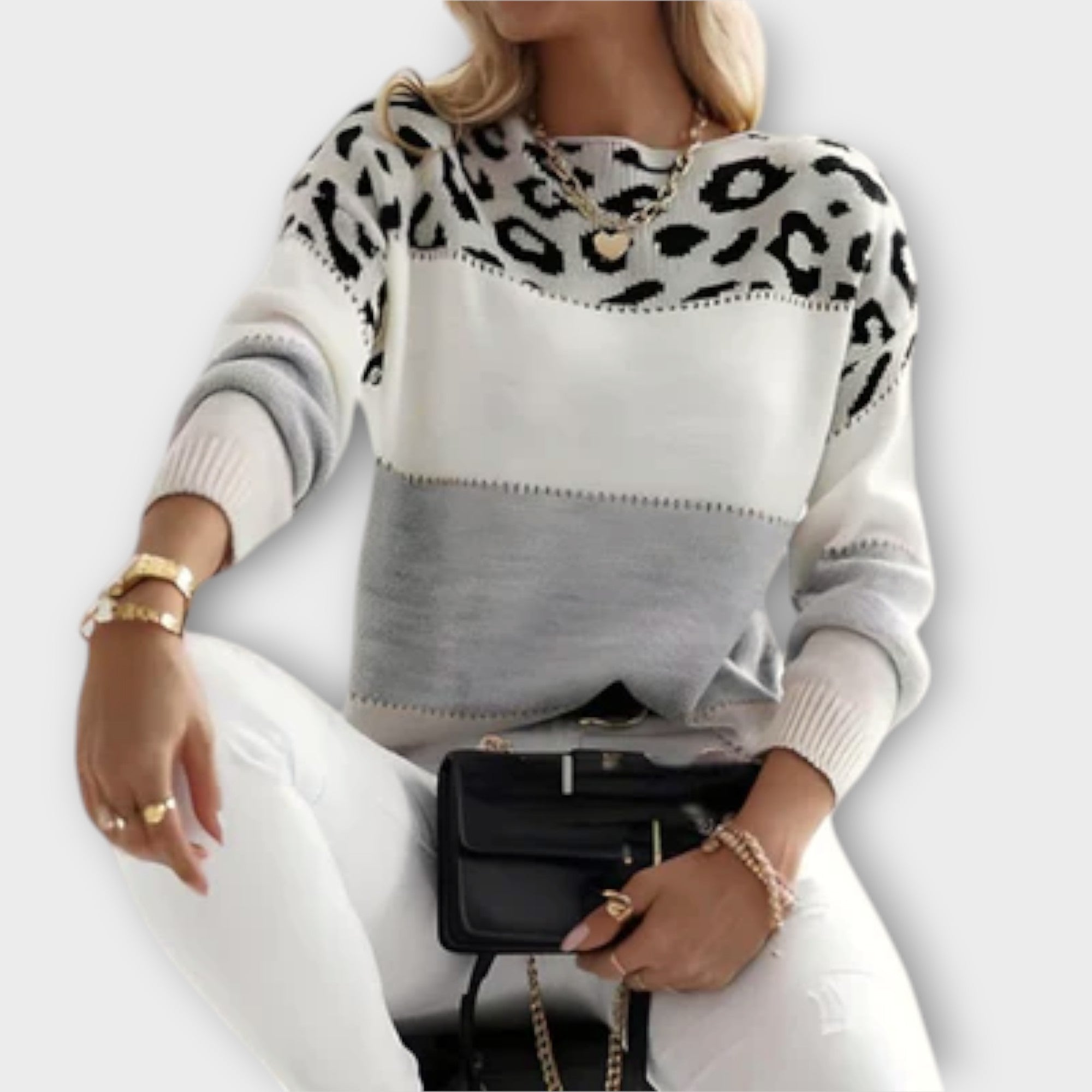 Alice – Casual Leopard Print Sweater til kvinder