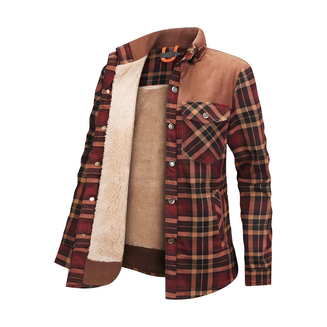 Alessandro – Herre Flannel Vinterjakke med Ultimativ Varme