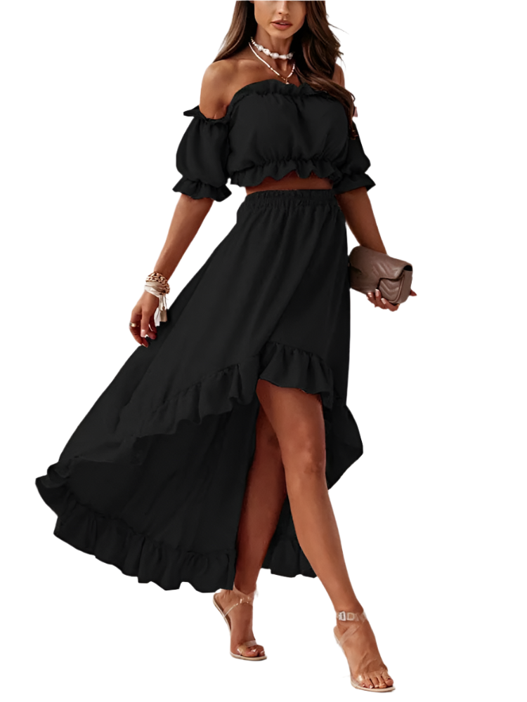 Camila – Elegant Off-Shoulder Kvinde Terno