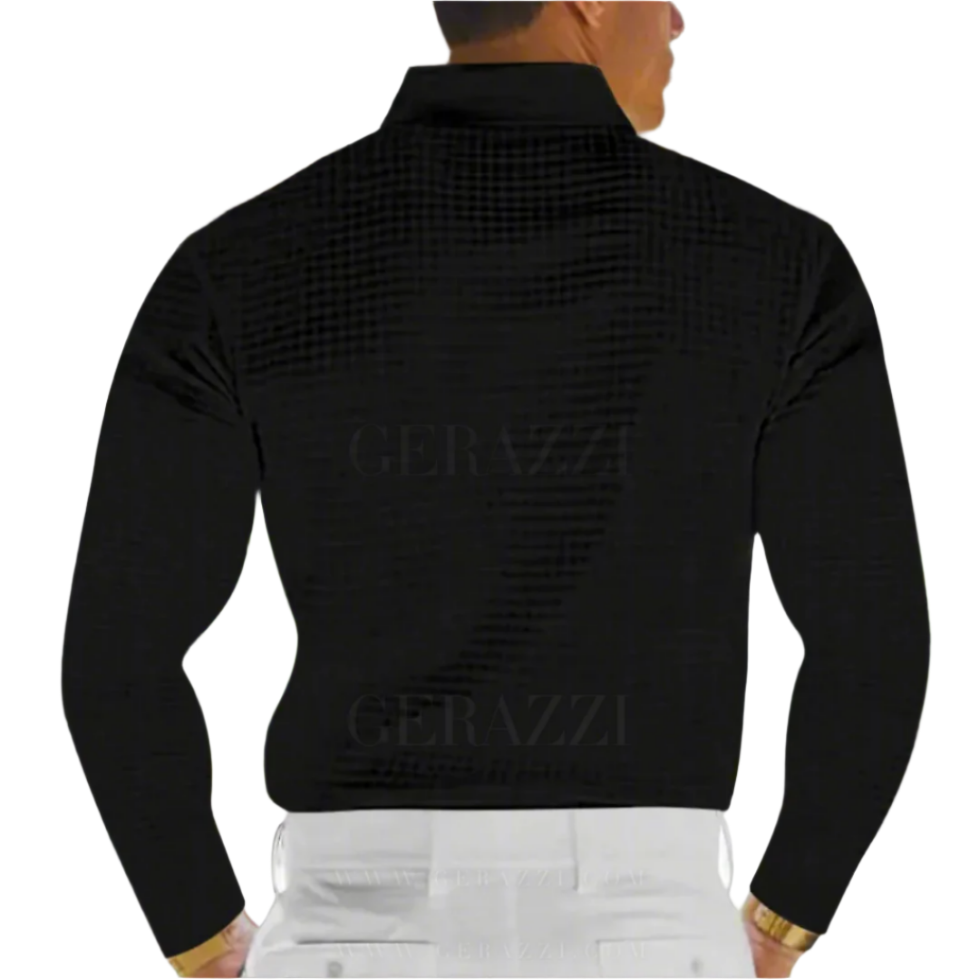 Lorenzo - Strikket sweater-polo til mænd