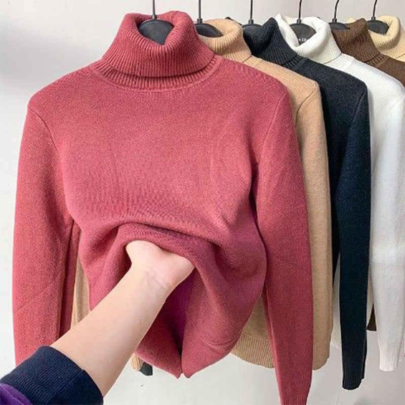 Jane - Fleece rullekravetrøje