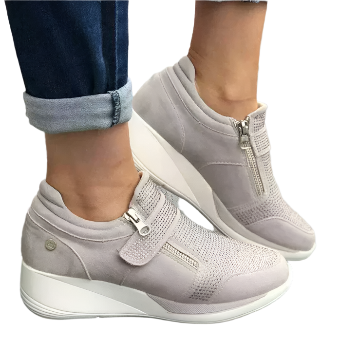 Sofia – Rhinestone Kilehælsneakers til Kvinder