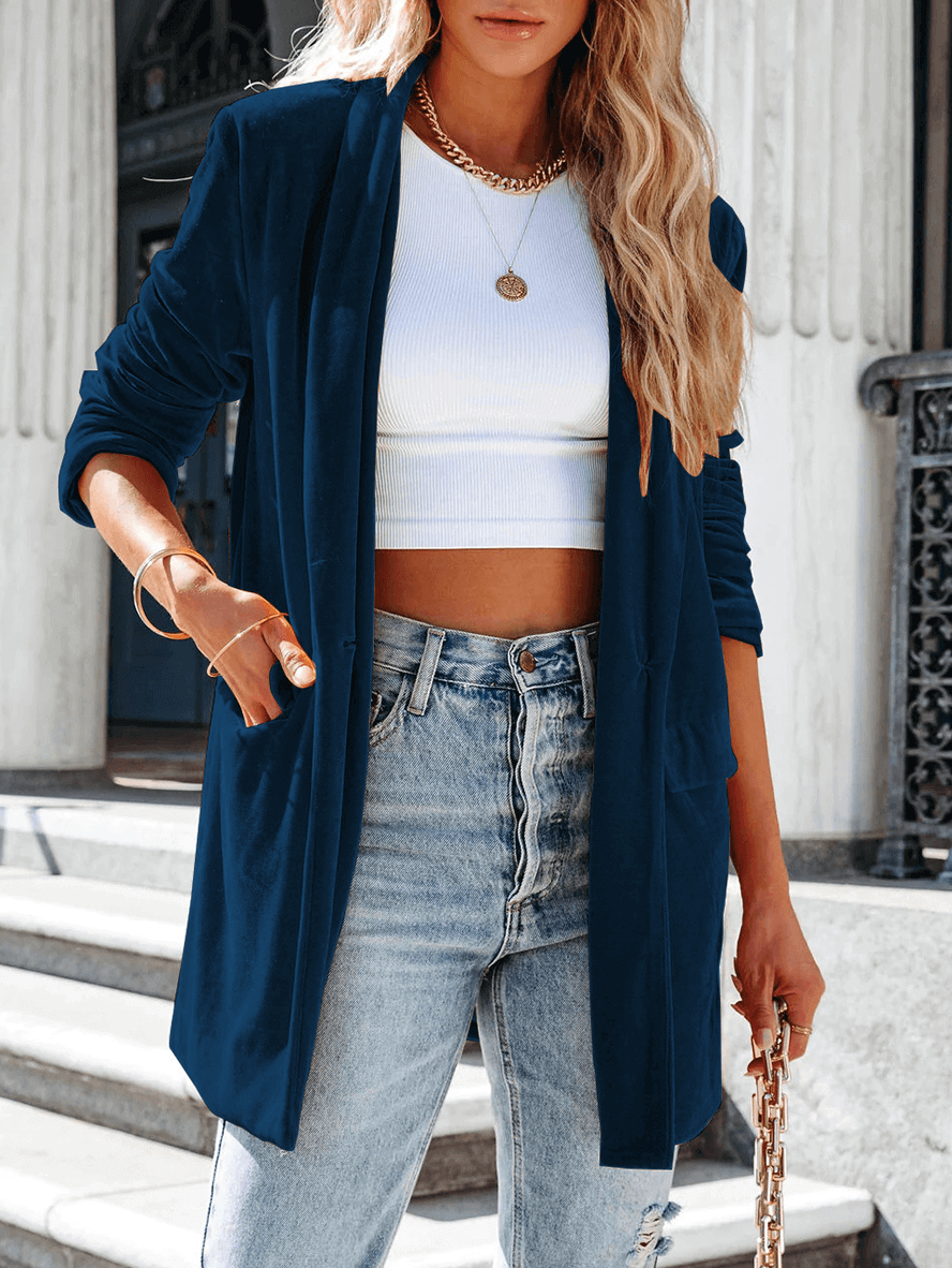 Alessia – Elegant Åben Blazer til Kvinder i Eksklusive Farver