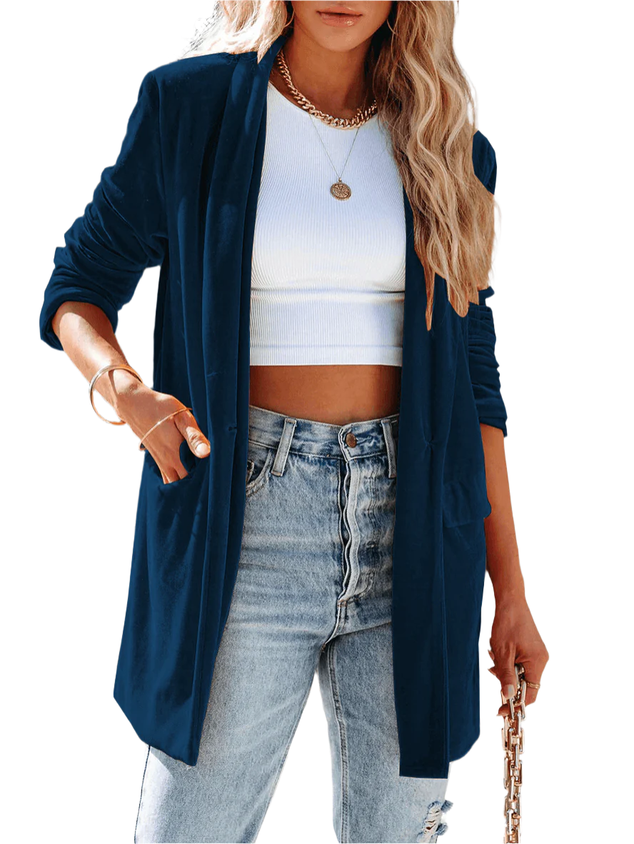 Alessia – Elegant Åben Blazer til Kvinder i Eksklusive Farver