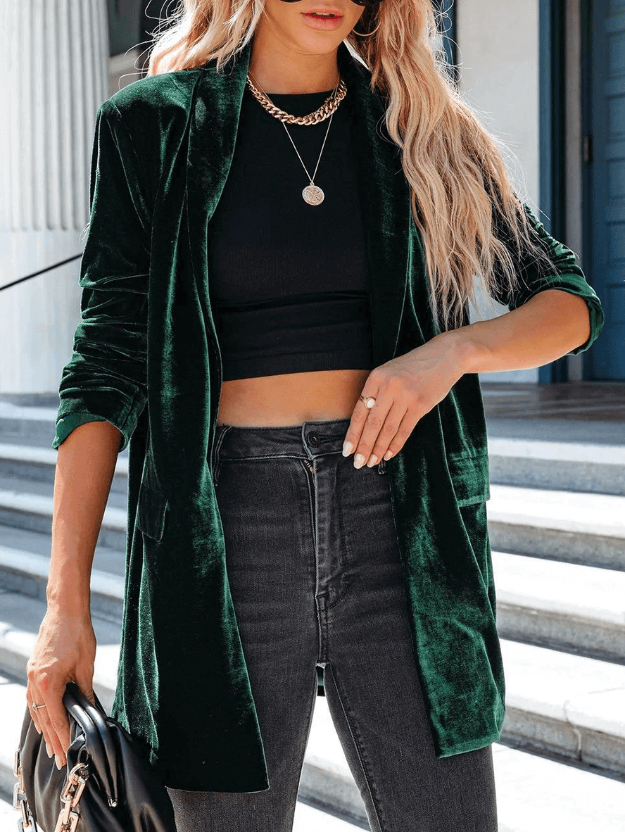 Alessia – Elegant Åben Blazer til Kvinder i Eksklusive Farver