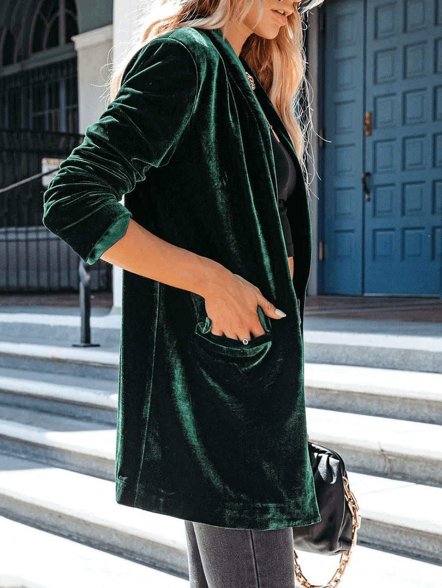 Alessia – Elegant Åben Blazer til Kvinder i Eksklusive Farver
