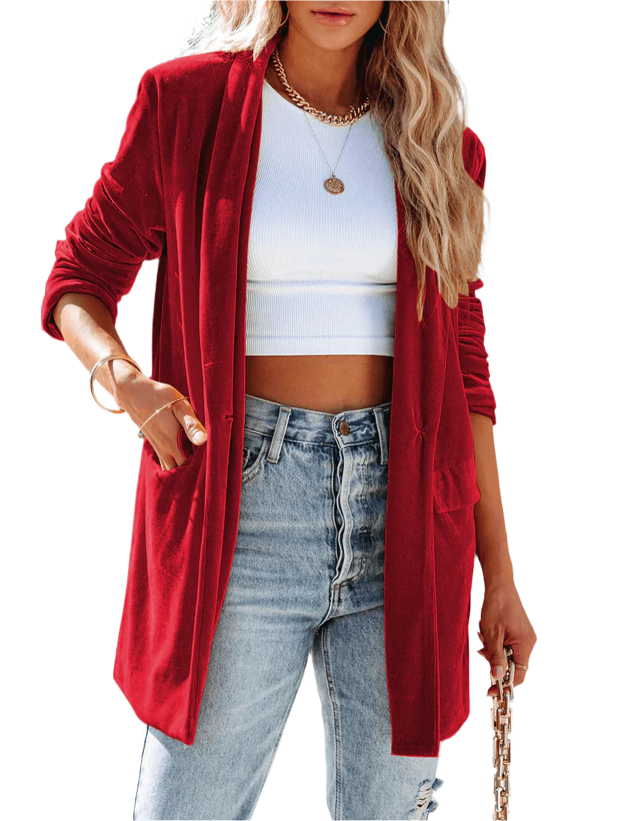 Alessia – Elegant Åben Blazer til Kvinder i Eksklusive Farver