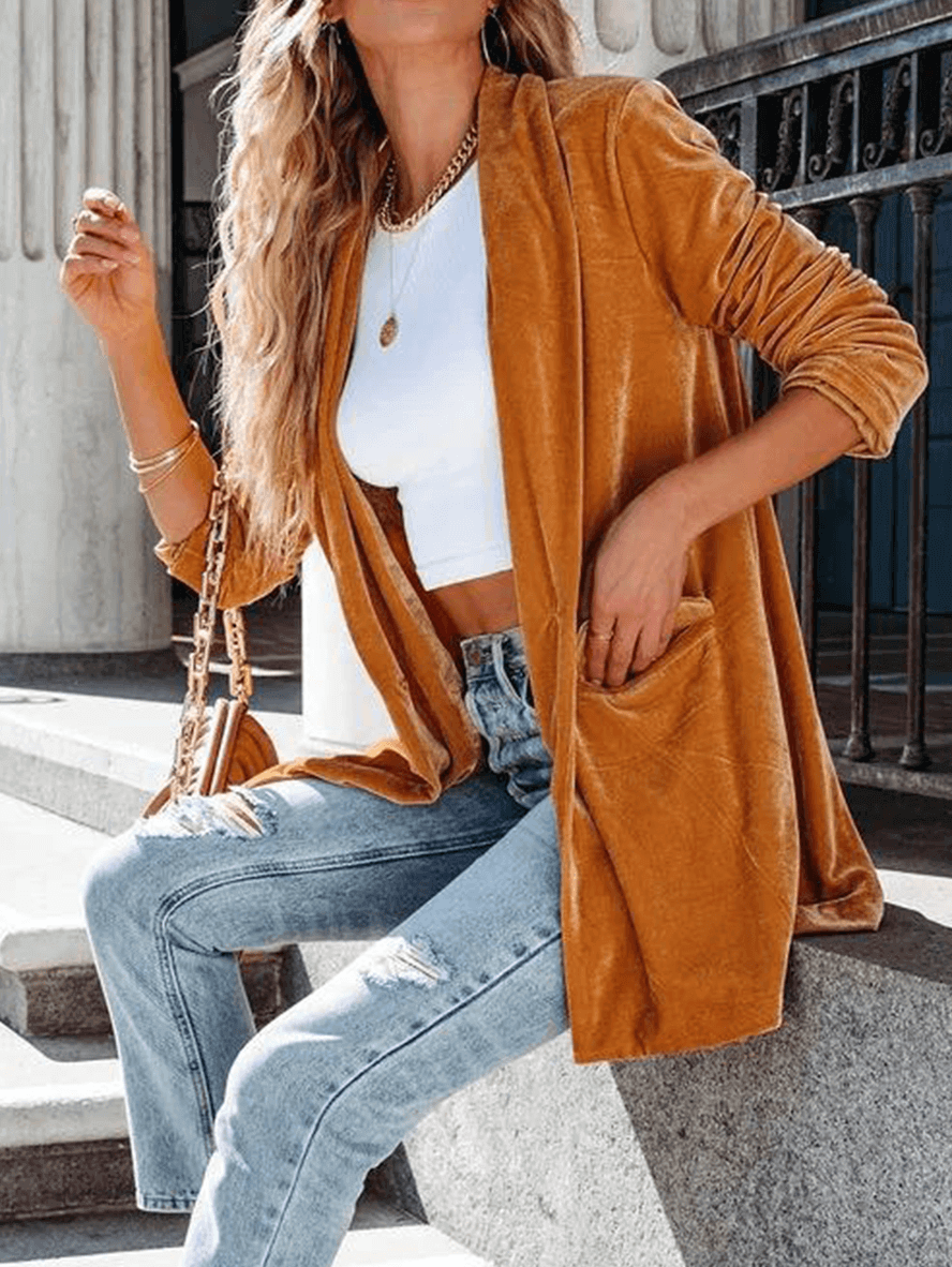 Alessia – Elegant Åben Blazer til Kvinder i Eksklusive Farver