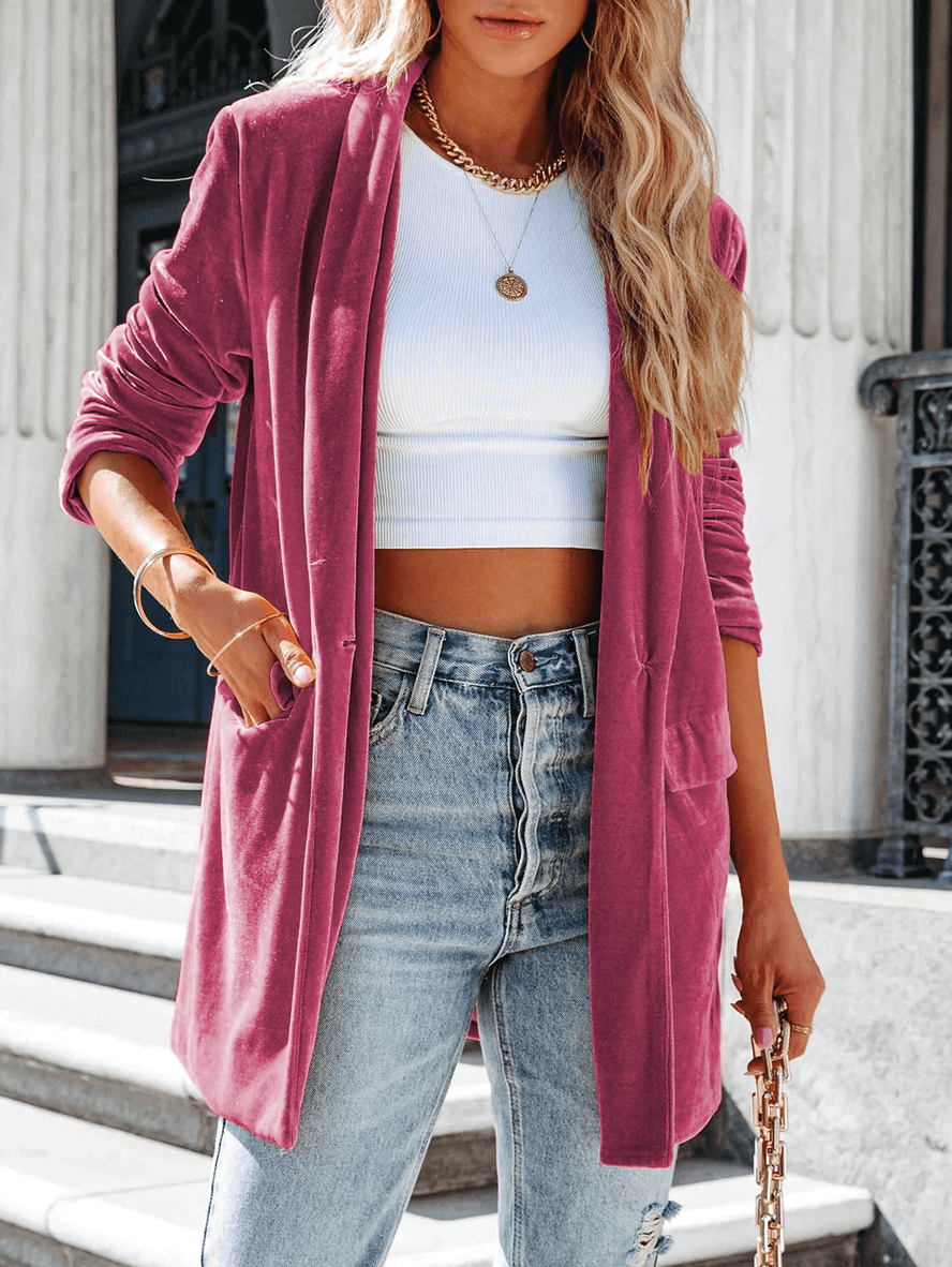Alessia – Elegant Åben Blazer til Kvinder i Eksklusive Farver