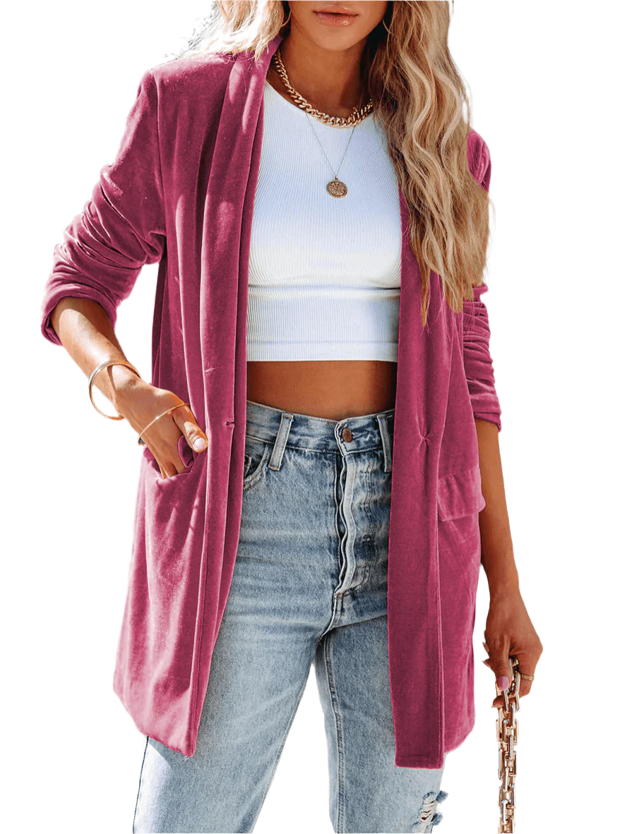 Alessia – Elegant Åben Blazer til Kvinder i Eksklusive Farver