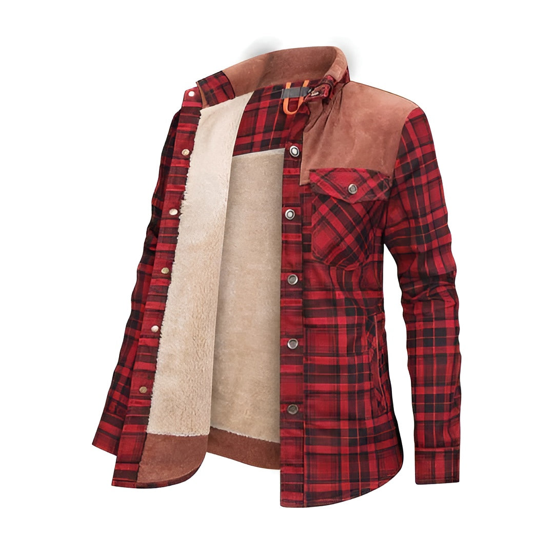 Alessandro – Herre Flannel Vinterjakke med Ultimativ Varme