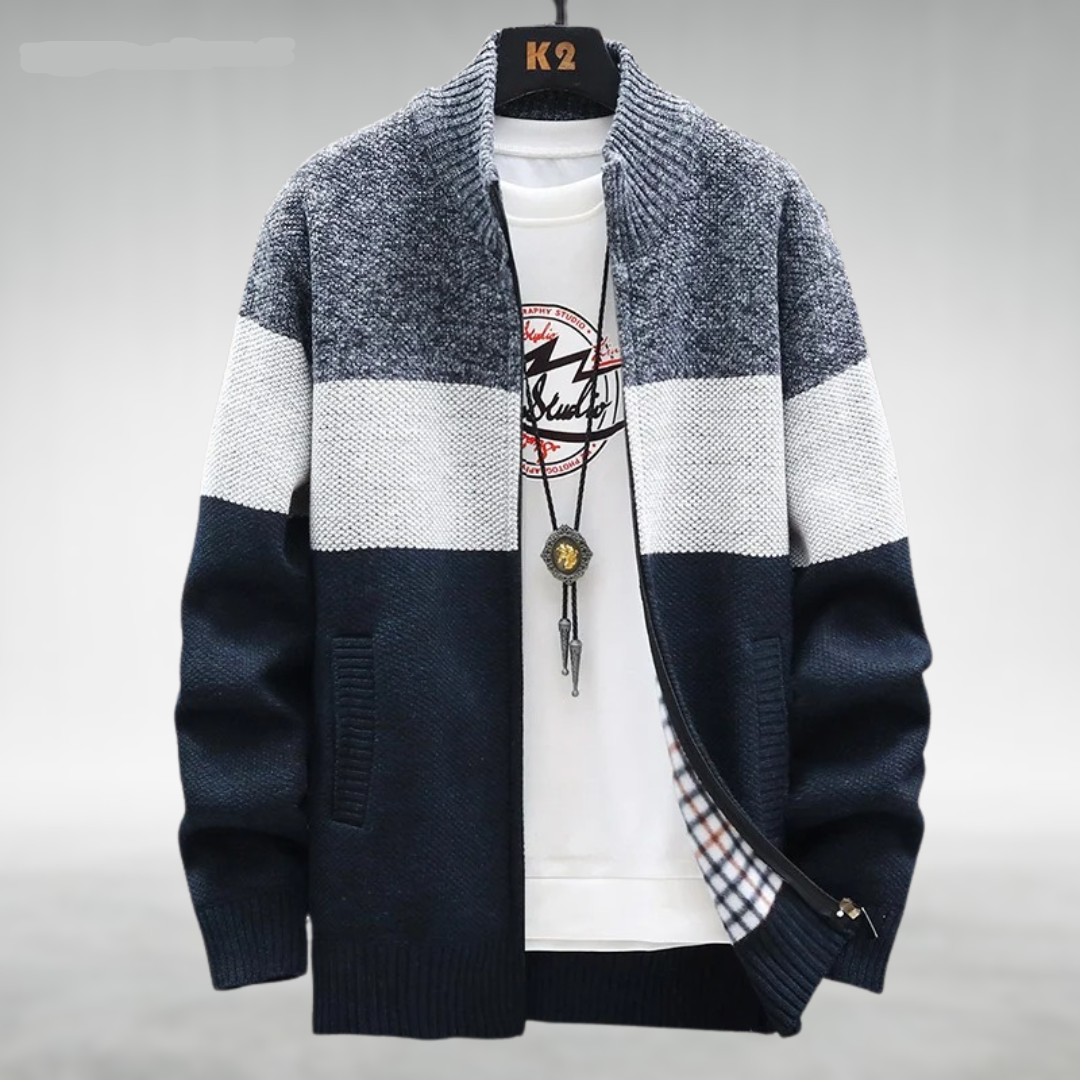 Lorenzo – Blødt Fleece Herrecardigan for Varme & Stil
