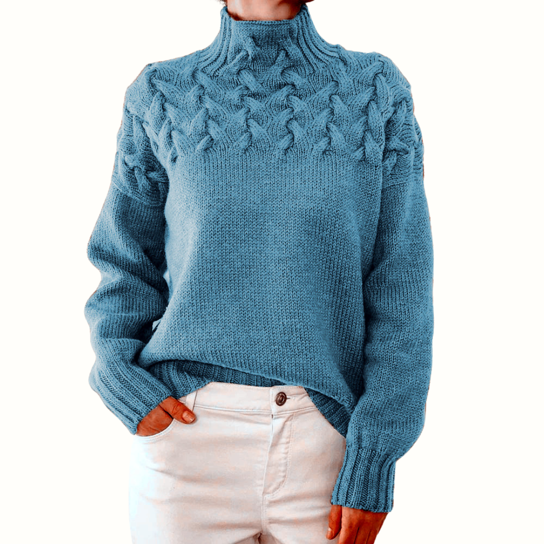 Elena – Varm Strikket Dame Rullekrave
