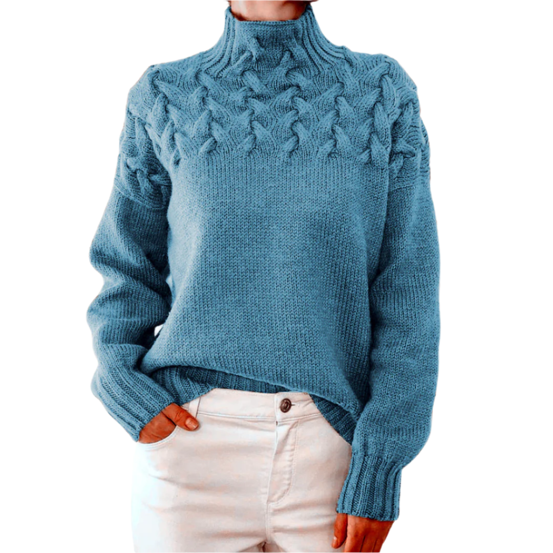Elena – Varm Strikket Dame Rullekrave
