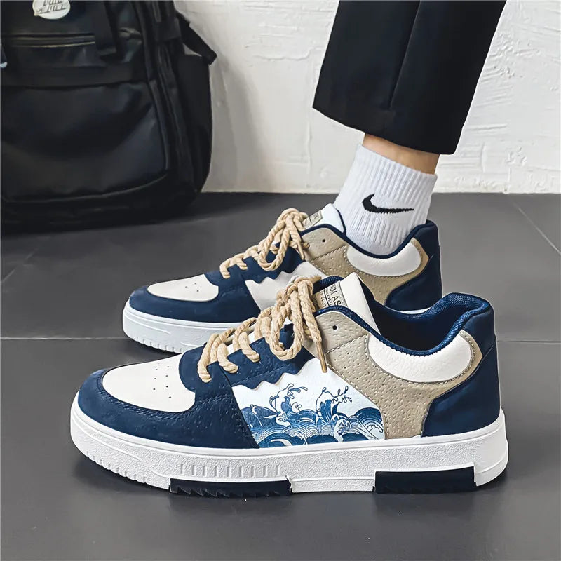 Alessio – Åndbare Lædersneakers til Mænd