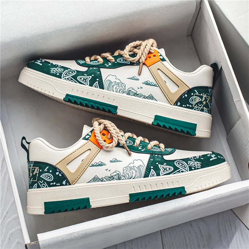 Alessio – Åndbare Lædersneakers til Mænd