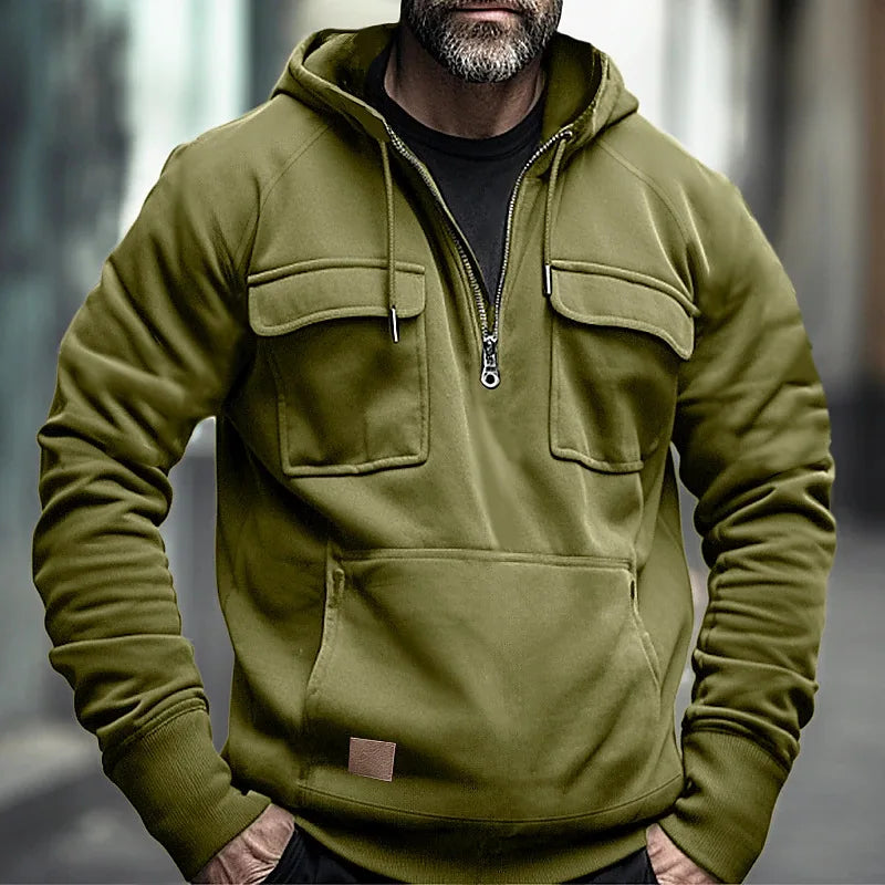 LorenzoDonati Sweatshirt med hætte til mænd