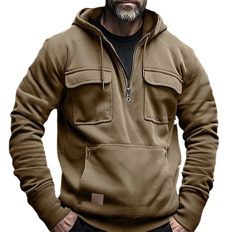 LorenzoDonati Sweatshirt med hætte til mænd
