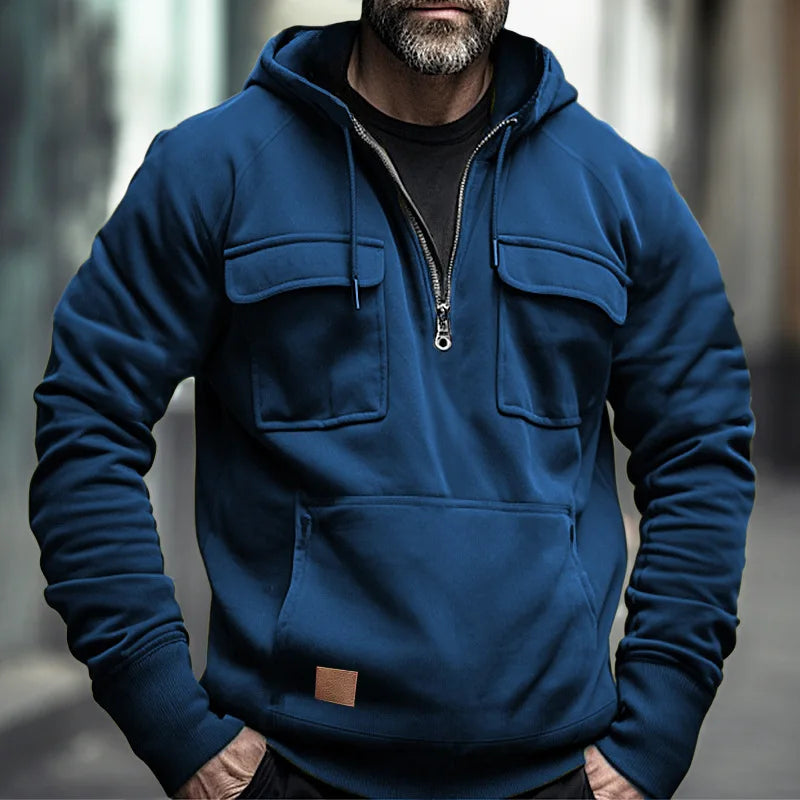LorenzoDonati Sweatshirt med hætte til mænd