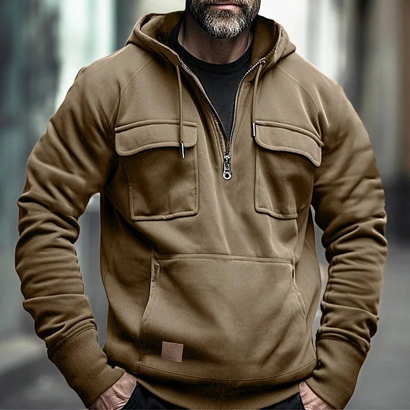 LorenzoDonati Sweatshirt med hætte til mænd