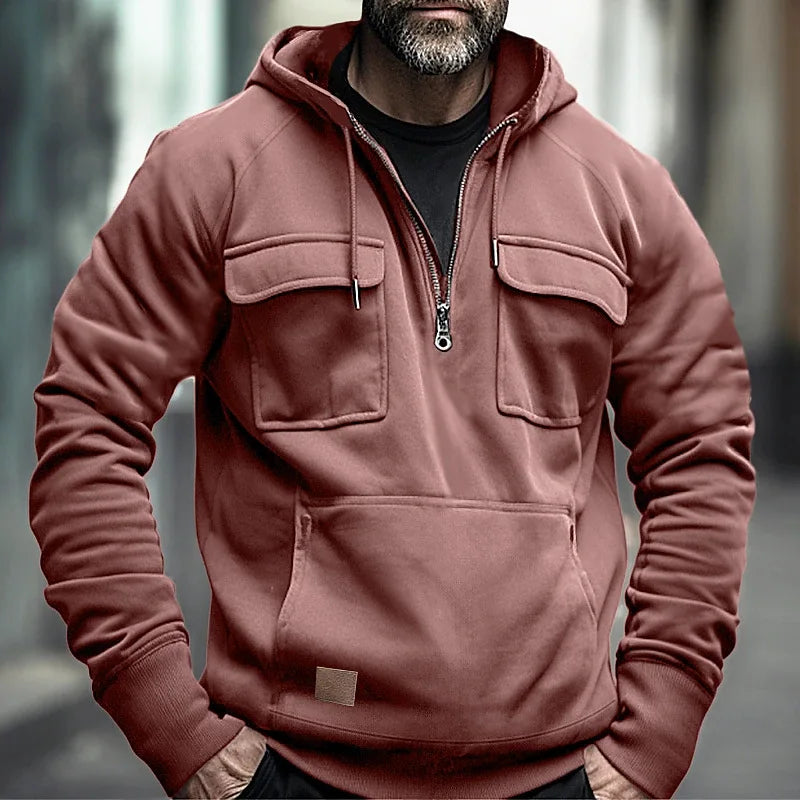 LorenzoDonati Sweatshirt med hætte til mænd