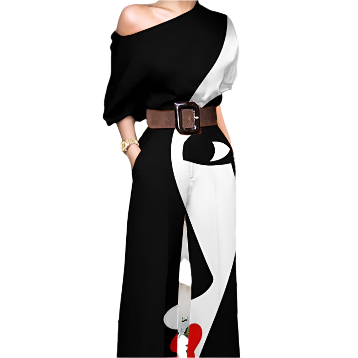 Isabella – Off-Shoulder Dame Jumpsuit med Blomsterprint