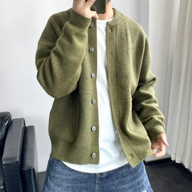 Matteo – Herrecardigan i Cashmereblanding med Knaplukning