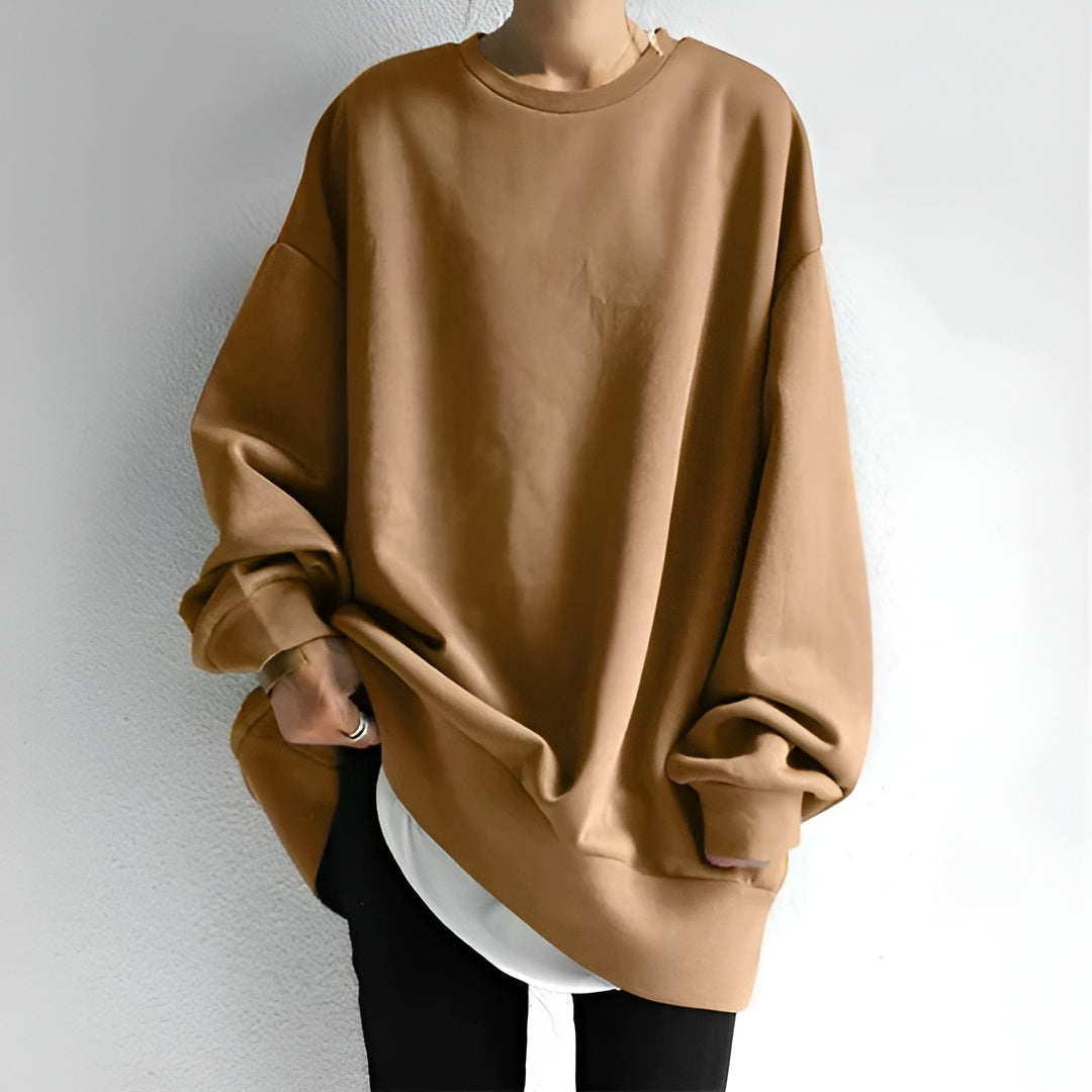 Elisa – Klassisk Oversized Sweater til Kvinder