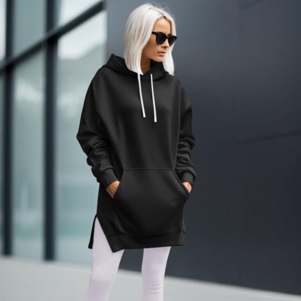 Aurora – Oversize Blød Hoodie Kjole til Kvinder