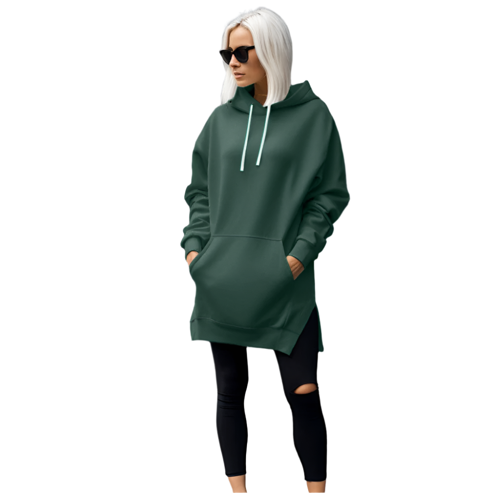 Aurora – Oversize Blød Hoodie Kjole til Kvinder
