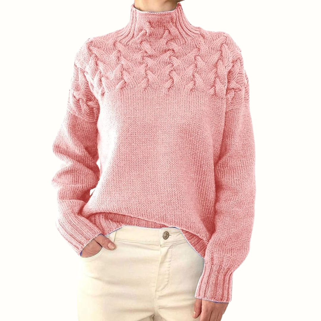 Elena – Varm Strikket Dame Rullekrave