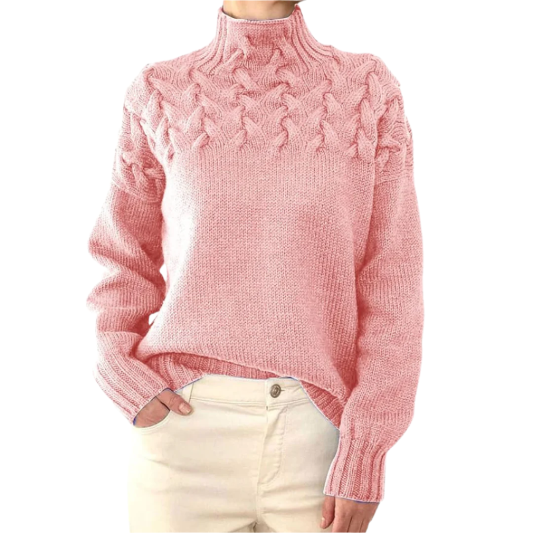 Elena – Varm Strikket Dame Rullekrave