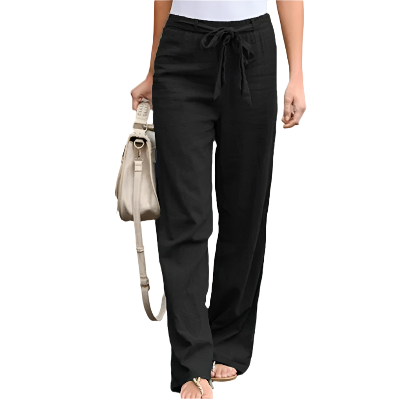 Camille – Elegant High-Waist Bukser til Kvinder med Smalle Ben